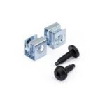 SCREWS und NUTS F. SERVER 10-3 Server Rack Screws and Clip  Nuts - 10-32 - Rack Mount Screws and Slide-On Cage Nuts - 50 Pack, Screw kit,