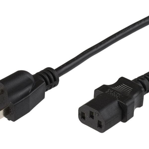 Power cord NEMA 5-15P to C13,  4m, AWG14, SJT Power cord  NEMA 5-15P to C13, 4m, AWG14, SJT