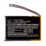 Battery for Wireless Headset  1.48Wh Li-Pol 3.7V 400mAh  Black 1.48 Wh Li-Pol 3.7V 400mAh Black for Jabra Wireless Headset Evolve 75