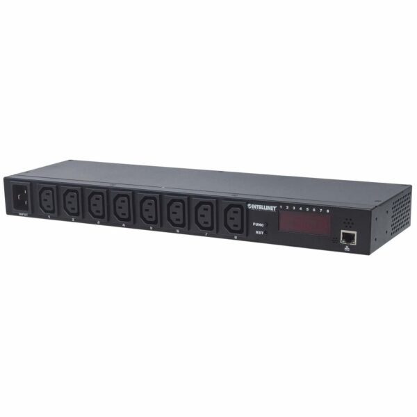 19" Intelligent 8-Port PDU 19" Intelligent 8-Port PDU,  19" Rackmountable C13 Intelligent Power Distribution Unit Monitors Power,