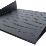 19" Cantilever Shelf 19" Cantilever Shelf, 2U,  2-Point Front Mount, 400mm Depth, Vented, Black, Rack shelf, Black, Steel, 25