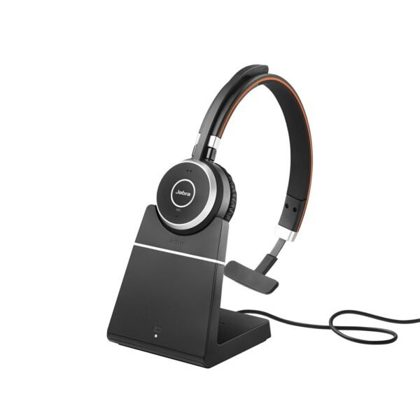 Evolve 65 SE UC Mono -  Headset - on-ear Bluetooth  wireless USB with charging stand Optimised for UC