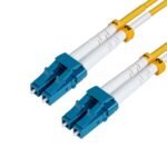 LC/UPC-LC/UPC 2m OS2 Fibre  Patch Cable SM Duplex LSZH  OD: 2mm, 0.3db Yellow