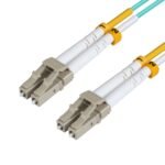 LC/UPC-LC/UPC 30m OM3 Fibre  Patch Cable MM Duplex LSZH  OD: 2mm, 0.3dB Aqua