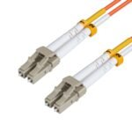 LC/UPC-LC/UPC 2m OM2 Fibre  Patch Cable MM Duplex LSZH  OD: 2mm, 0.3dB Orange