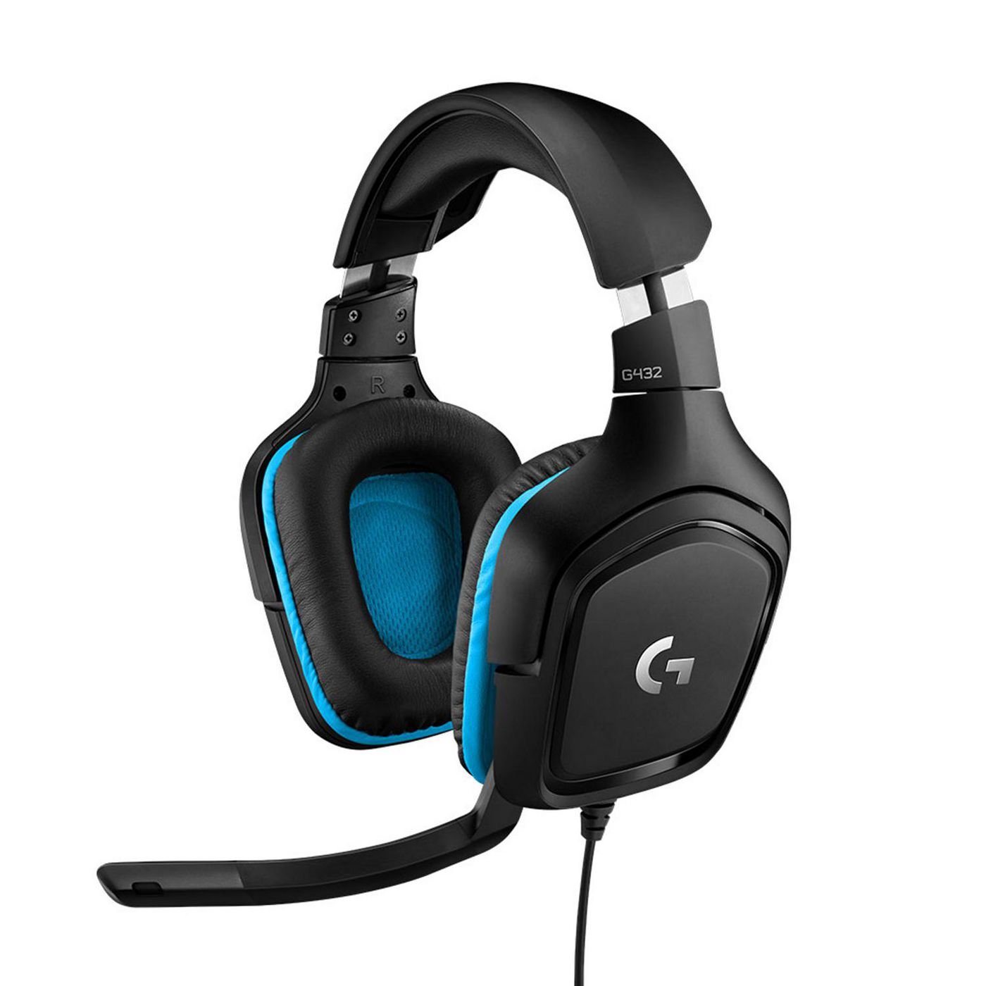 Img_30538621.jpg G432 Headset Head-band Black, Blue G G432, Headset, Head-band, Gaming, Black, Blue, Binaural, Wired - Image 1