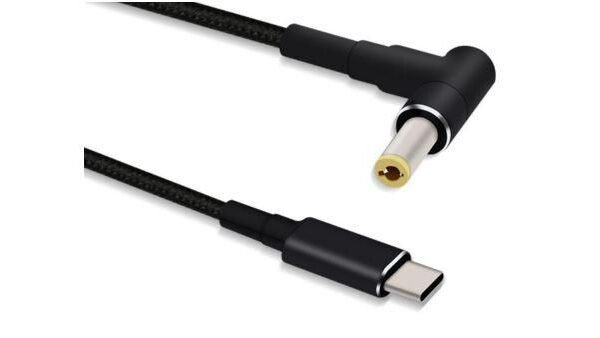 Microconnect USBC-DC-5A-20V cable gender changer 5.5 x 2.5 mm Black
