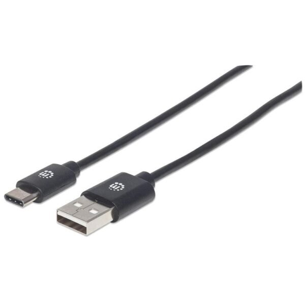 Usb-C To Usb-A Cable, 1M,  Male To Male, Black, 480 Mbps  (Usb 2.0), Equivalent To Usb2Ac1M, Hi-Speed Usb, Lifetime Warranty, Polybag