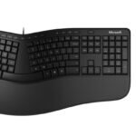Ergonomic Desktop Keyboard  Mouse Included Usb Qwerty  Nordic Black
