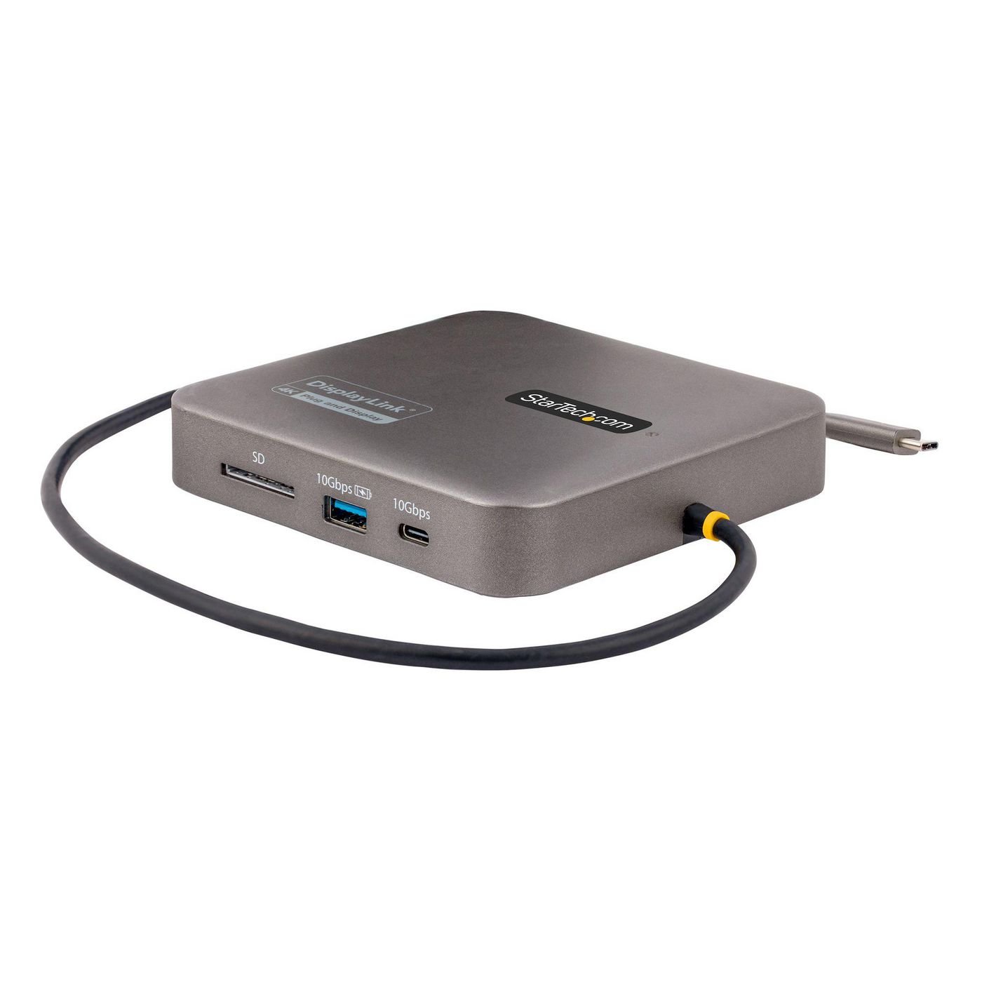 Img_31040130.jpg Usb C Multiport Adapter, Dual 4K 60Hz Hdmi 2.0B, Hdr10, 2X 10Gbps Usb Hub, 100W Pd Pass-Through, Gbe, Sd, 14"/35Cm Cable, Mini Dock, - Image 1