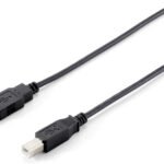 Usb 2.0 Type A To Type B  Cable, 1.0M , Black