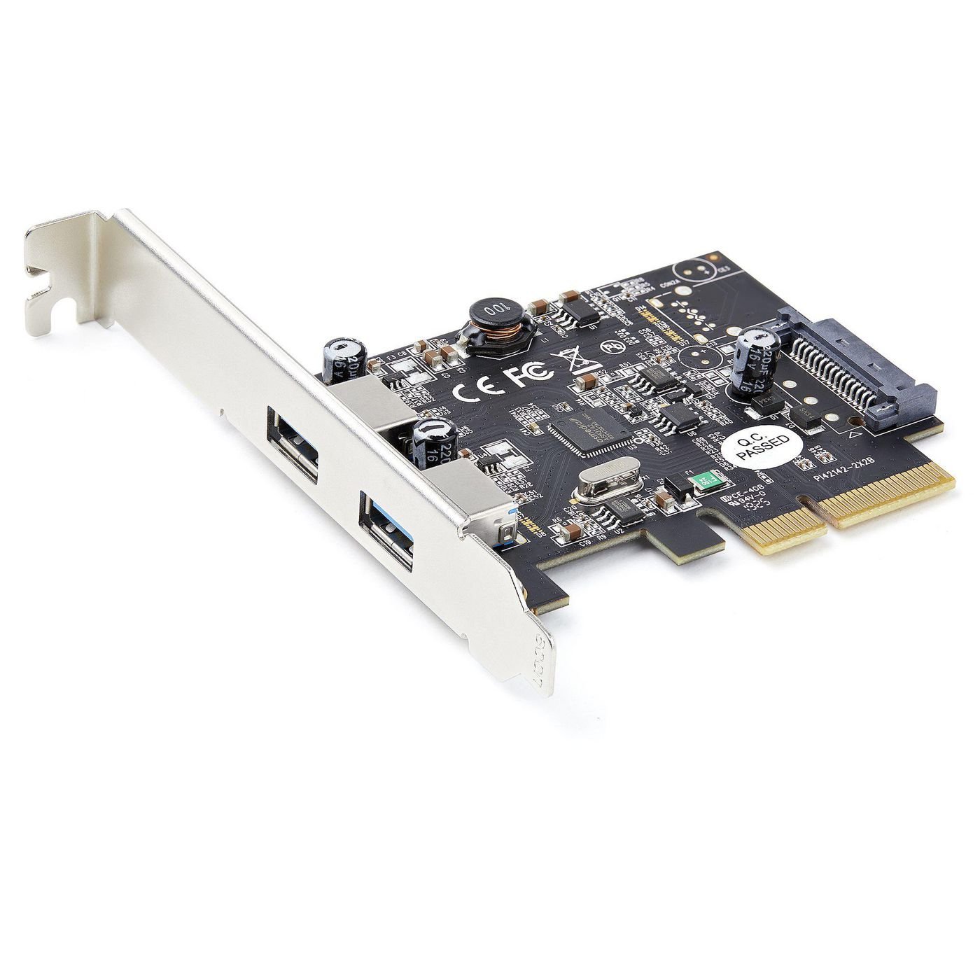 Img_31117307.jpg 2-Port Usb Pcie Card With 10Gbps/Port - Usb 3.1/3.2 Gen 2 Type-A Pci Express 3.0 X2 Host Controller Expansion Card - Add-On Adapter - Image 1