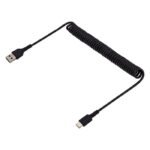 1M Usb A To C Charging Cable,  Coiled Heavy Duty Fast Charge  & Sync, High Quality Usb 2.0 A To Usb Type-C Cable, Rugged Aramid Fiber, - Image 3