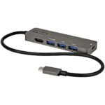 Usb C Multiport Adapter -  Usb-C To Hdmi 2.0B 4K 60Hz  (Hdr10), 100W Power Delivery Pass-Through, 4-Port Usb 3.0 Hub - Usb Type-C Mini
