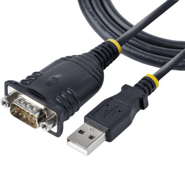 3Ft (1M) Usb To Serial Cable,  Db9 Male Rs232 To Usb  Converter, Prolific Ic, Usb To Serial Adapter For Plc/Printer/Scanner/Switch,