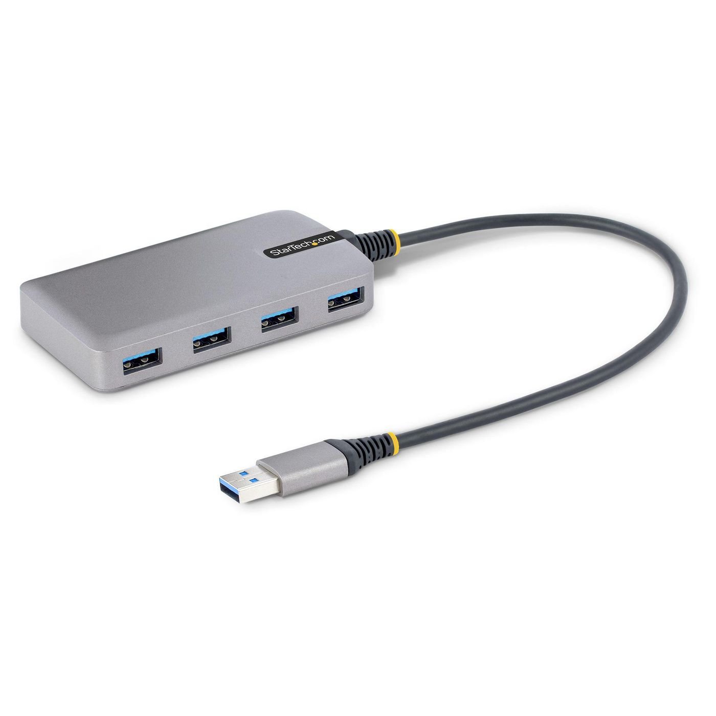 Img_31144727.jpg 4-Port Usb Hub - Usb 3.0 5Gbps, Bus Powered, Usb-A To 4X Usb-A Hub W/ Optional Auxiliary Power Input - Portable Desktop/Laptop Usb - Image 1