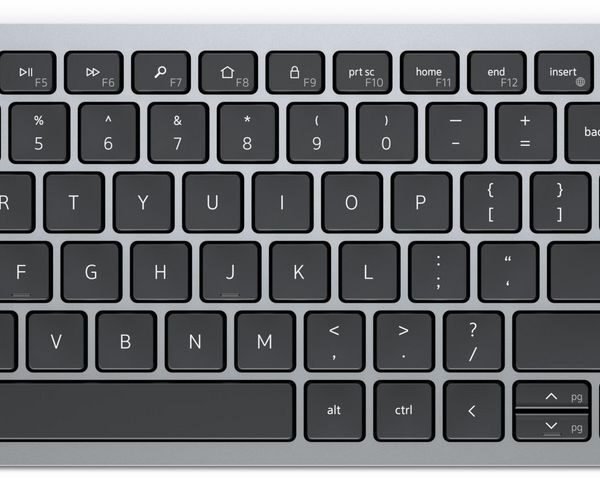 Kb740 Keyboard Rf Wireless +  Bluetooth Qwerty Nordic Grey,  Black