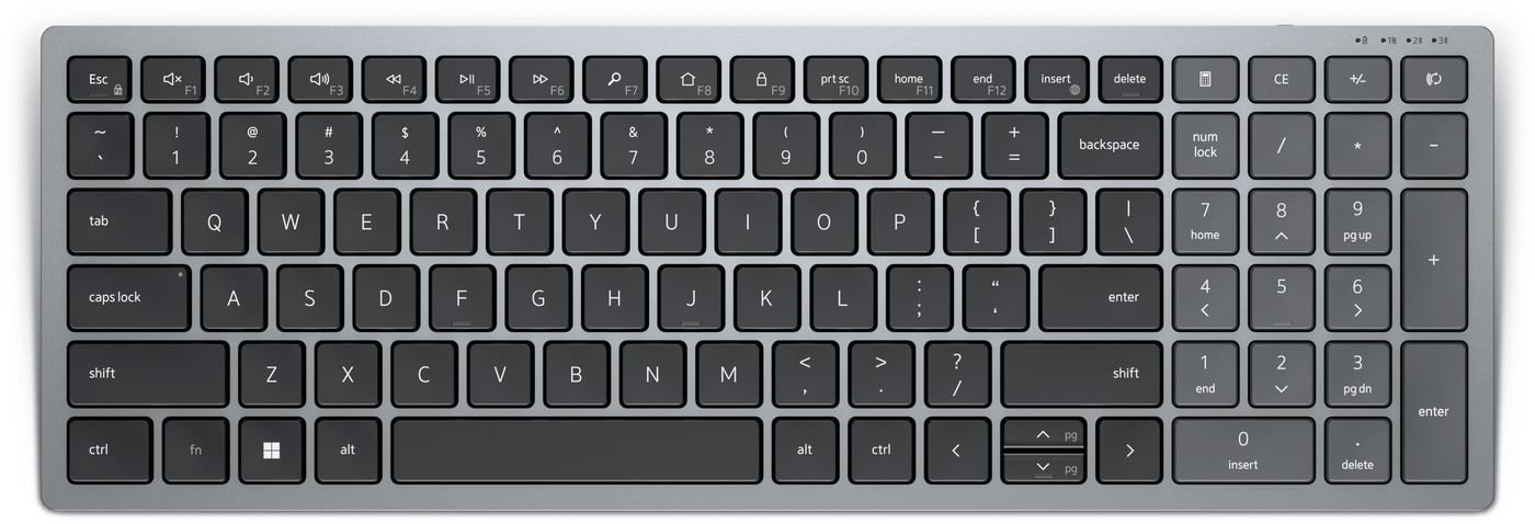 Img_31158390.jpg Kb740 Keyboard Rf Wireless + Bluetooth Qwerty Nordic Grey, Black - Image 1