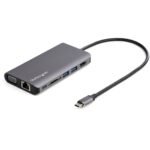 Usb C Multiport Adapter -  Usb-C Mini Travel Dock W/ 4K  Hdmi Or 1080P Vga - 3X Usb 3.0 Hub, Sd, Gbe, Audio, 100W Pd Pass-Through -