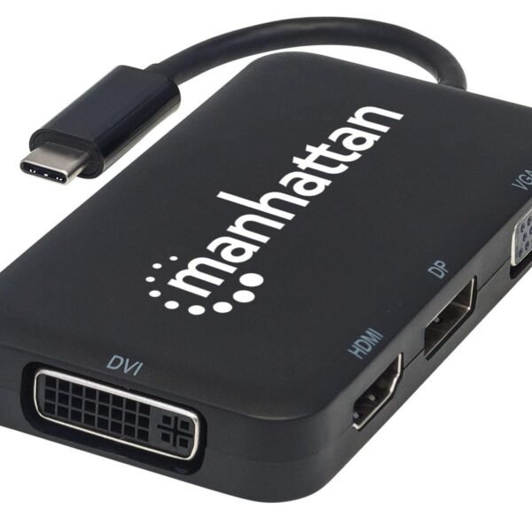 Usb-C Dock/Hub, Ports (X4):  Displayport, Dvi-I, Hdmi Or  Vga, Note: Only One Port Can Be Used At A Time, External Power Supply Not