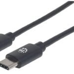 Usb-C To Usb-C Cable, 2M,  Male To Male, Black, 480 Mbps  (Usb 2.0), 3A, Equivalent To Usb2Cc2M, Hi-Speed Usb, Lifetime Warranty, Polybag