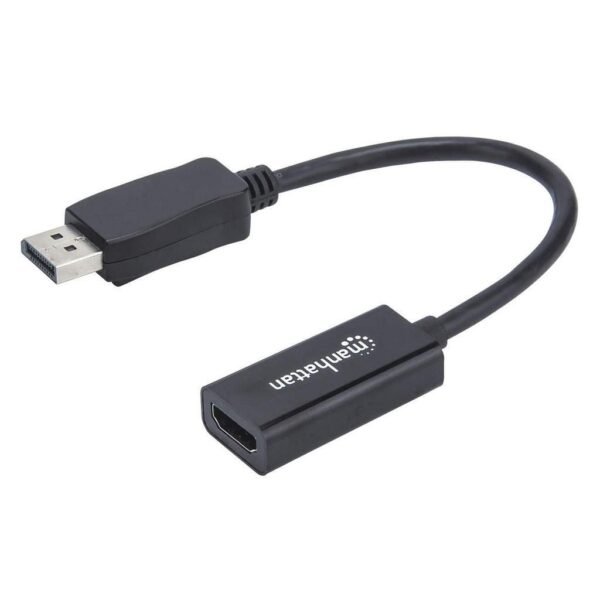 Displayport 1.1 To Hdmi  Adapter Cable, 1080P@60Hz,  Male To Female, Black, Dp With Latch, Not Bi-Directional, Three Year Warranty,