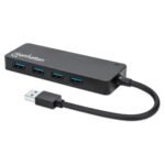 Usb-A 4-Port Hub, 4X Usb-A  Ports, 5 Gbps (Usb 3.2 Gen1  Aka Usb 3.0), Bus Power, Equivalent To St4300Pbu3 & St4300Minu3B, Superspeed