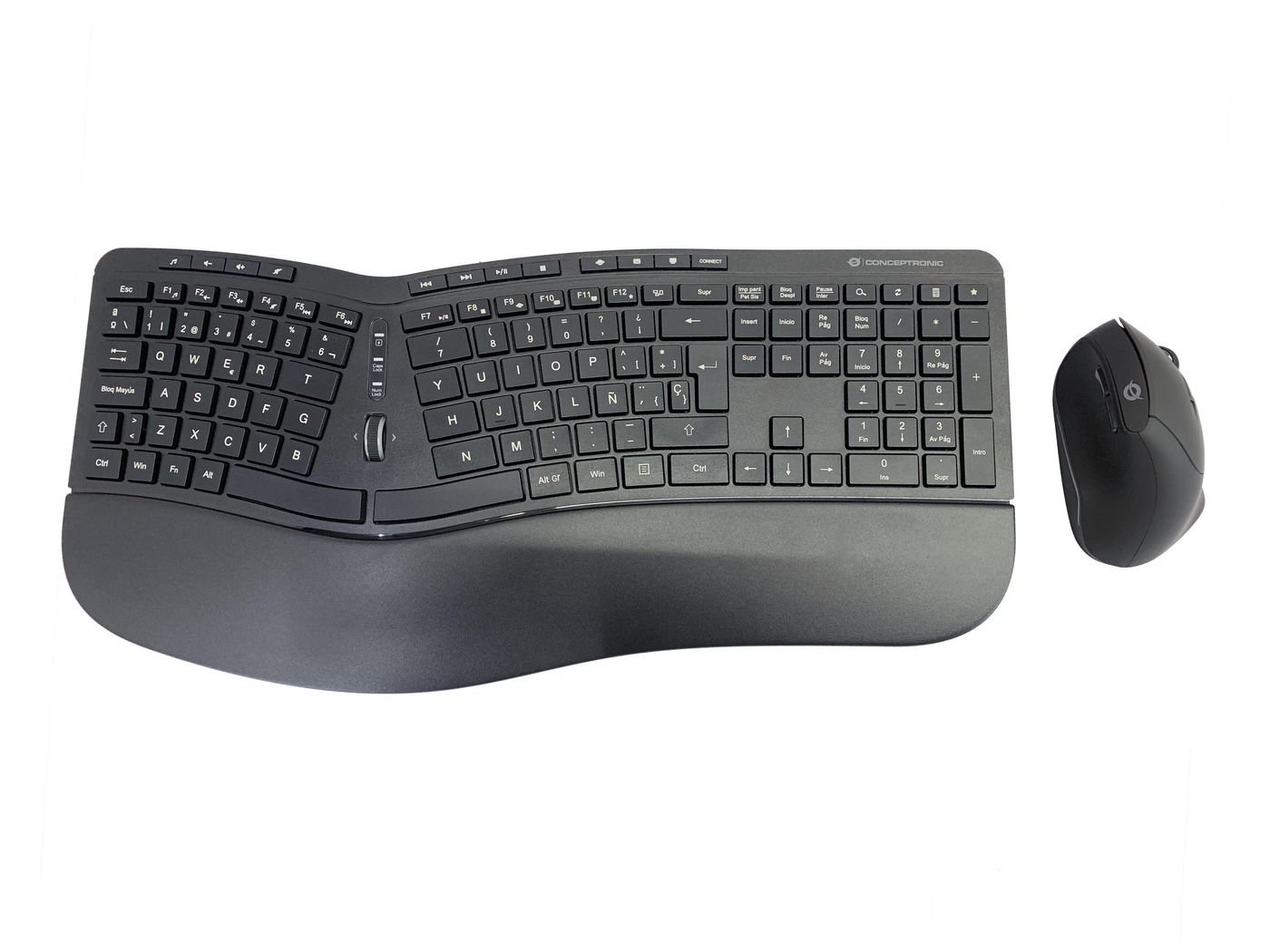 Img_31215482.jpg Orazio Ergo Wireless Ergonomic Keyboard & Mouse Kit, Spanish Layout - Image 1