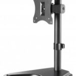 Tv & Monitor Mount, Desk,  Tilt/Swivel/Rotation, 1  Screen, Screen Sizes: 10-27", Black, Stand Assembly, Vesa 75X75 To 100X100Mm,
