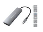 Donn 6-In-1 Multifunctional  Usb Hub Adapter, Hdmi, Usb-C  Pd, 1 X Usb 3.0, 1 X Usb 2.0, Sd/Tf Card Readers