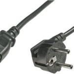 POWER CABLE 0.5M - C13-CEE7/5  - BLACK