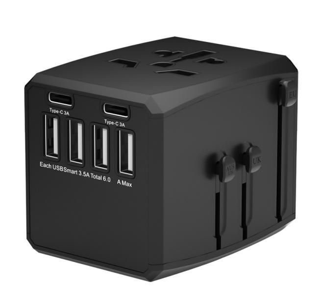 Img_31505606.jpg World Travel Adapter, 4 USB A and 2 USB C ports - Image 1