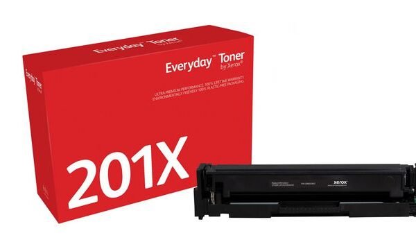 EverydayTM Black Toner by Xerox compatible with HP 201X (CF400X), High capacity