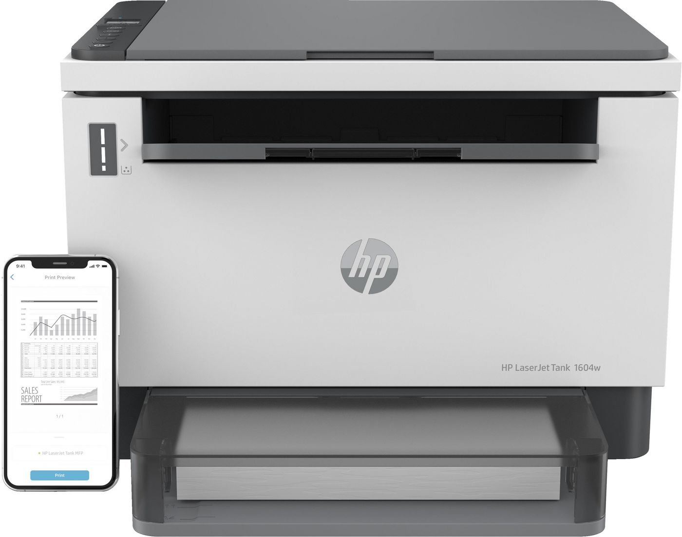 Img_31688033.jpg Laserjet Tank Mfp 1604W Printer, Black And White, Printer For Business, Print, Copy, Scan, Scan To Email Scan To Pdf - Image 1