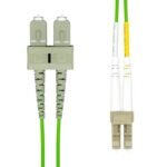 LC-SC UPC OM5 Duplex MM Fiber  Cable 10M