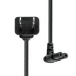 Power Cord US type A to  angled C7 2M Black - Image 2