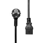 Power Cord Schuko Angled to  C19 1M