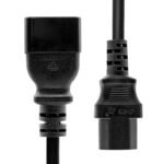 Power Extension Cord C13 to  C20 0.5M Black