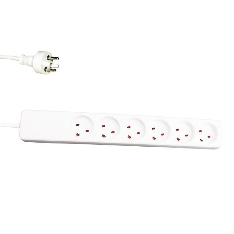 Img_31737486.jpg Plast Power Strip 6-way EDB Outlet, 3m White - Image 1
