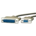 Serial Printer Cable, Db9 F -  Db25 M 1.8 M