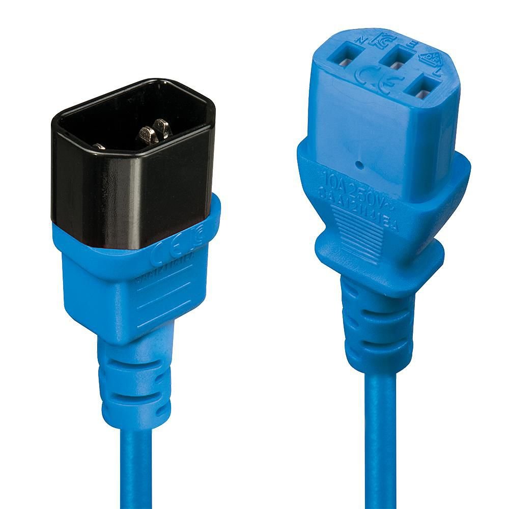 Img_31754664.jpg 2M C14 To C13 Extension Cable, Blue - Image 1
