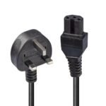 2M Mains Uk 3 Pin Plug To Hot  Conditioned Iec C15 Power  Cable - Kettle Lead
