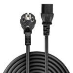 3M Schuko 2 Pin Plug To Iec  C13 Power Cable, Black - Image 2