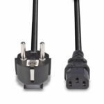 3M Schuko 2 Pin Plug To Iec  C13 Power Cable, Black - Image 3