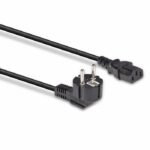 3M Schuko 2 Pin Plug To Iec  C13 Power Cable, Black - Image 4