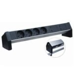 Aluminium Pdu 380X45X45Mm.  Table. 4-Way K Outlet+