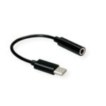 Audio Cable 0.13 M 3.5Mm Usb  Black