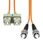 SC-ST UPC OM1 Duplex MM Fiber  Cable 5M