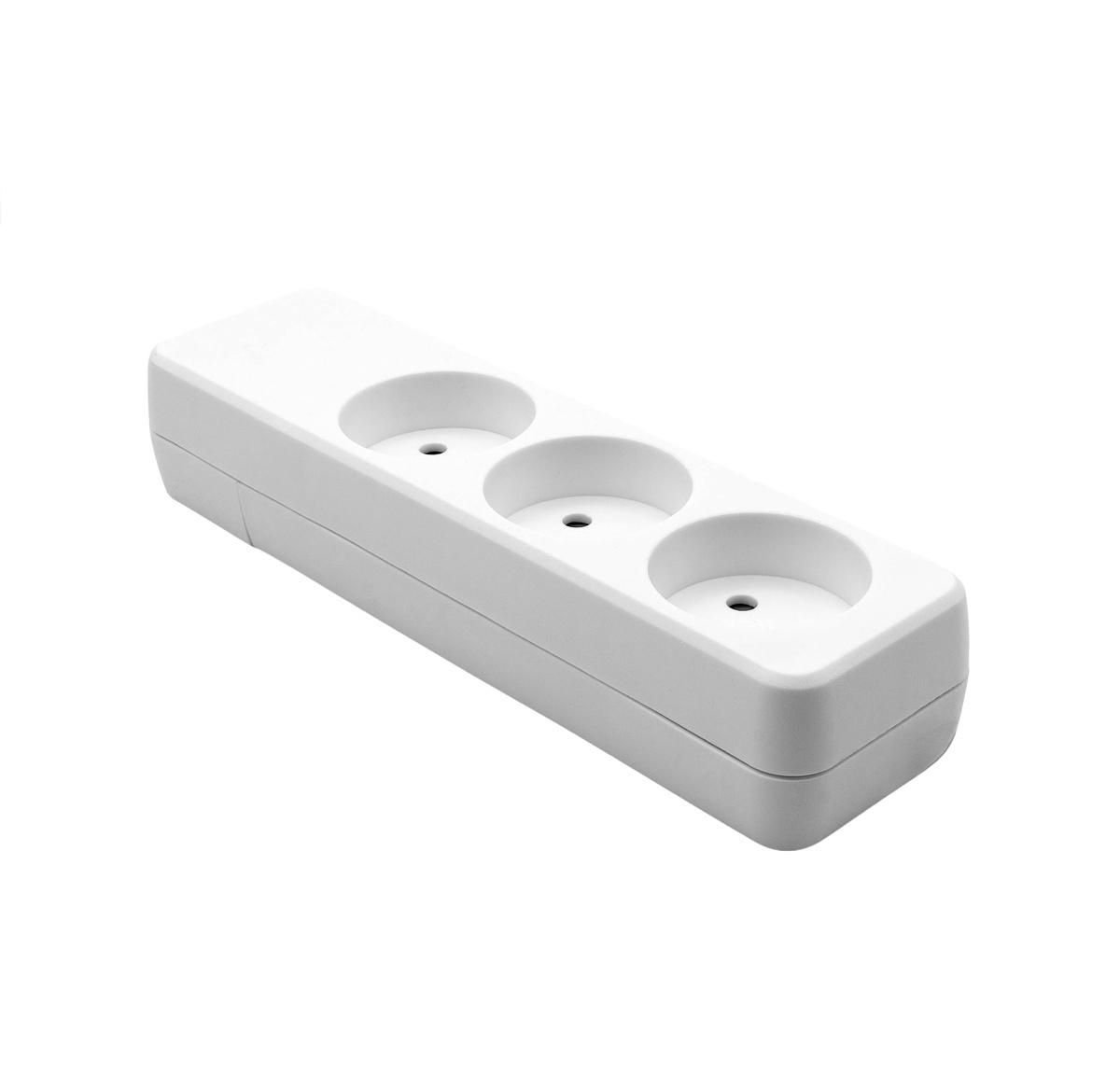 Img_32106689.jpg Danish Power Strip 3-way White - Image 1