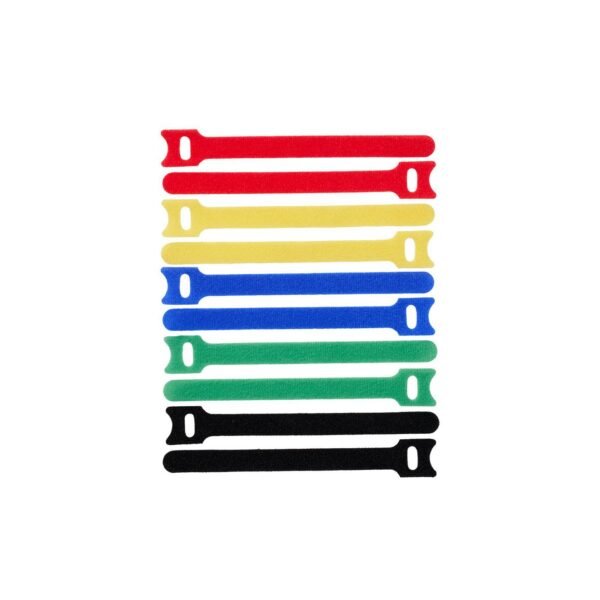 Hook and Loop 15cm x 12mm  Multi 10pcs